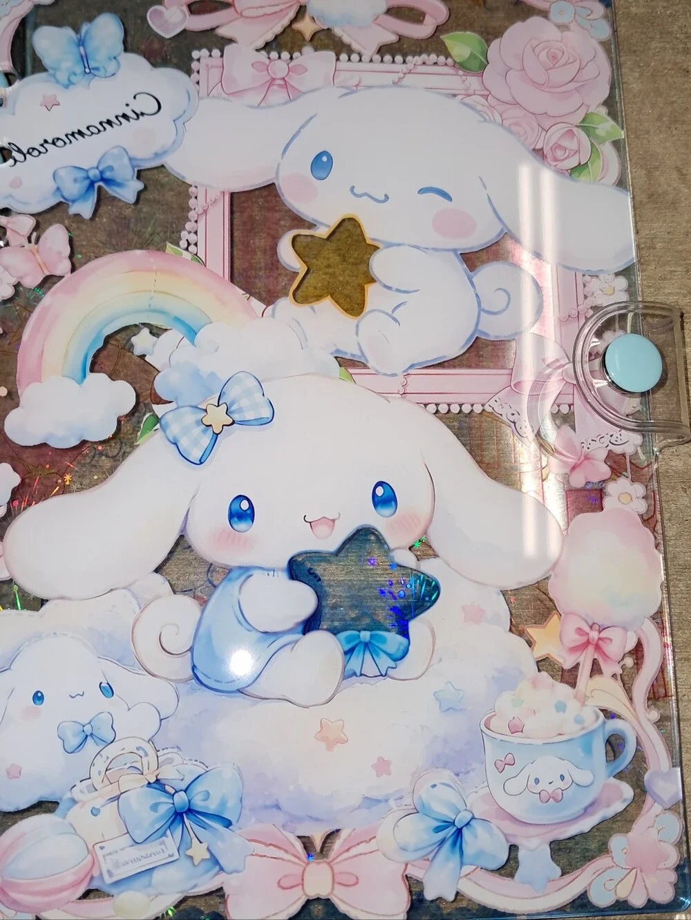 New! Cinnamoroll A5 Shaker Notebook With Paper And Protective Cover